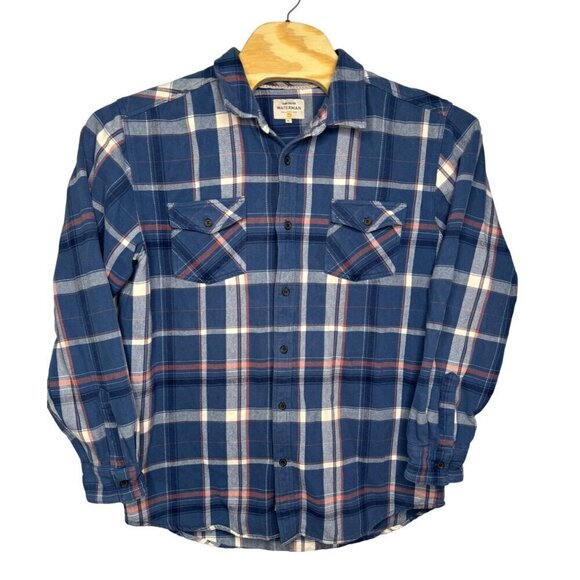 Quicksilver Waterman Collection Flannel Long Sleeve Shirt Tailored Fit SZ XL - Picture 1 of 12